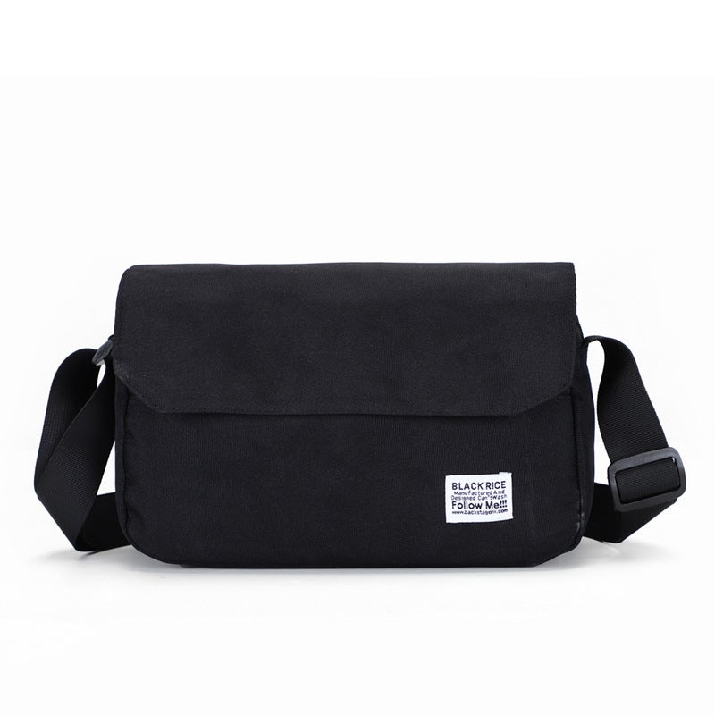 Shoulder Bag Men'S Literary Casual New Japanese Style Ins Crossbody Bag Fashion Korean Style Simple Large Capacity Canvas Bag - Image 1