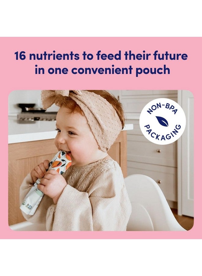 Cerebelly Baby Food Pouches - Organic Veggie Purees for Toddlers | No Added Sugar, Fiber, Non-GMO | Blended Toddler Pouches | 4 Ounce BPA-Free Pouch | Spinach Apple Sweet Potato | 6 Count - Image 4