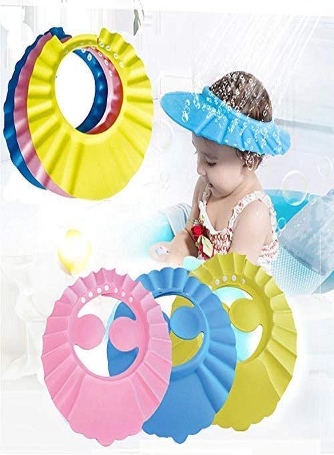 Paghadi قبعة استحمام للأطفال من باجادي، قابلة للتعديل، آمنة وناعمة، لغسل شعر الأطفال وحماية عيونهم وأذنيهم (متعددة الألوان). - Image 4