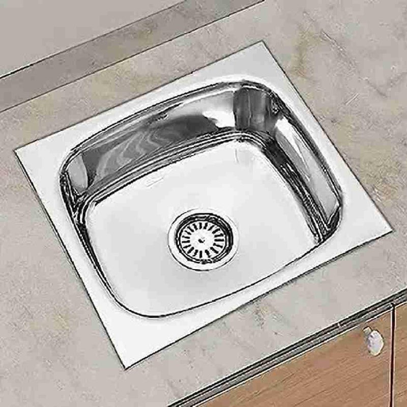 Sink Stainless Steel Polished finish Sink 18x16x8 inches Silver  - Image 5