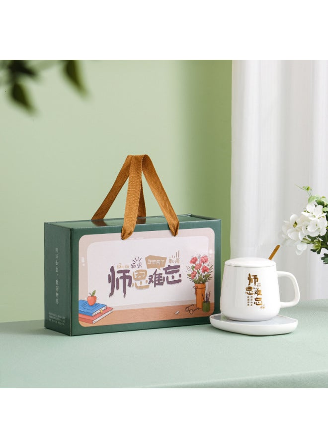 Creative And Practical Small Gift Ceramic Water Cup Coffee Cup Suit Birthday Gift Box High Color Value Accompanying Gift Batch