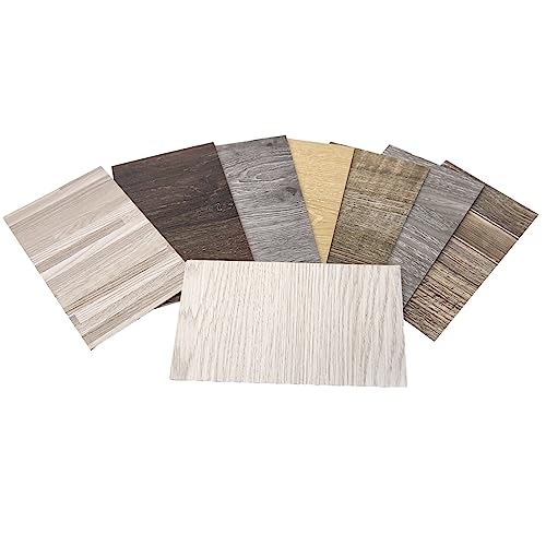 Art3d Peel and Stick Floor Tile Vinyl Wood Plank Samples Set of 8, Rigid Surface Hard Core Easy DIY Self-Adhesive Flooring - Image 3