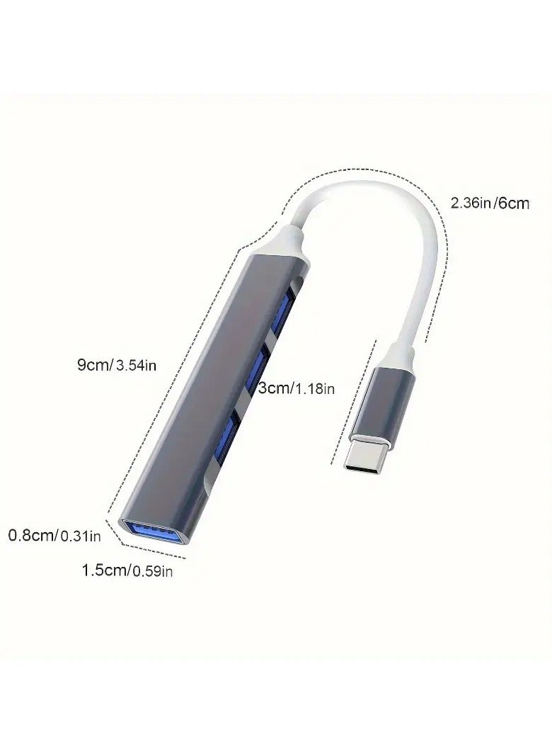 Home Clearance Sale USB Hub, 4-Port USB 3.0 Hub, Ultra Slim Portable Data Hub Applicable For Pro, Air, Mini/Pro, Surface Pro, Notebook PC, Laptop, USB Flash Drives, And Mobile HDD  - Image 5