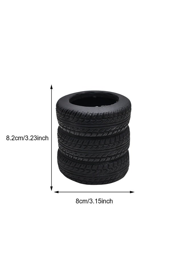 قطعتان من حوامل الأقلام على شكل إطار سيارة، يمكن استخدامها كحامل نباتات صغيرة، هدية مثالية للرجال أو الميكانيكيين، ديكور للمكتب، المنزل أو المدرسة، مناسبة لعيد الميلاد، فكرة مبتكرة ومضحكة، كما يمكن استخدامها لزراعة الصبار أو النباتات العصارية - Image 2