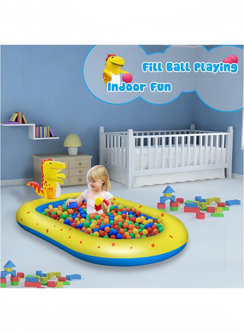 GGEROU Inflatable Sprinkler Pool for Kids, Cute Dinosaur Kiddie Pool, 3-in-1 Backyard Splash Pad Swimming Outdoor Water Toys for Toddlers - Image 2