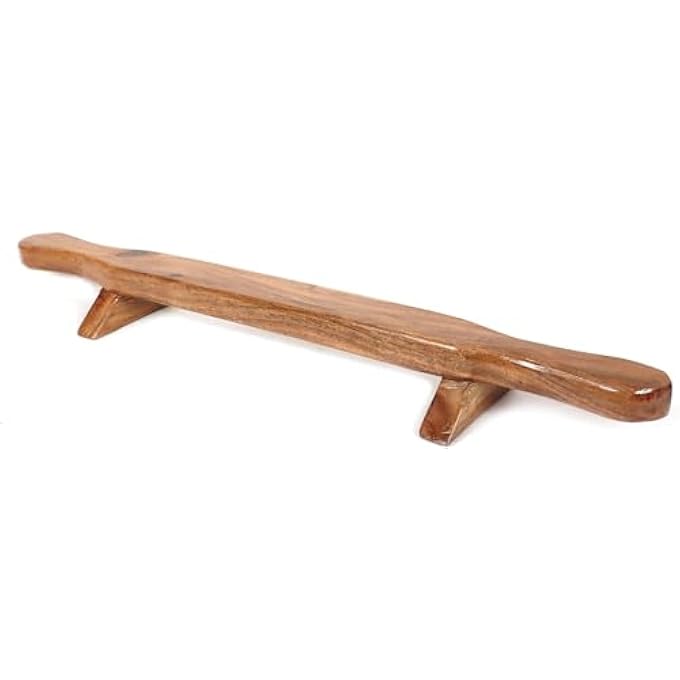 rayihni Shena Push Up Bar Fitness Indian Club Meel Karla Katai Fitness Durable Wooden Equipment - 2.5 Ft - Image 1