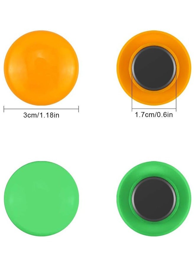 Generic 1.2 Inch Round Magnetic Button with 5 Assorted Colors for Office, Fridge & Lockers - Image 2