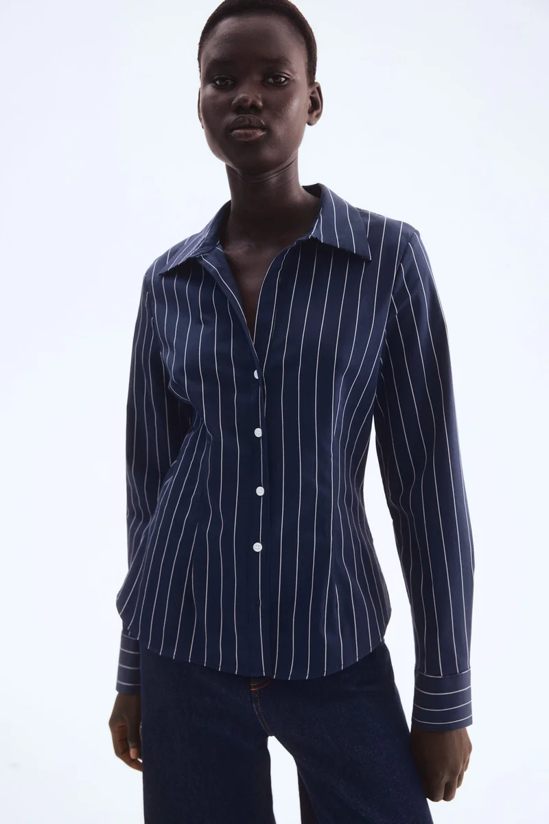 اتش اند ام قميص قطني مطاطي