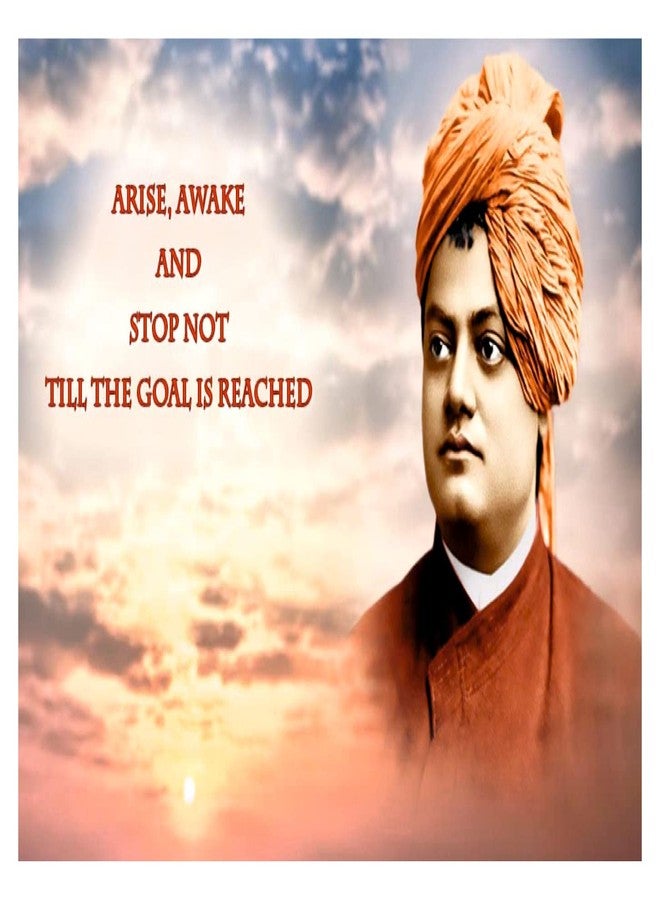 Techgifti ملصق حائط Techgifti Swami Vivekananda JiThoughts لغرفة الأطفال، غرفة النوم، غرفة المعيشة، المكتب (المقاس - 30 سم × 45 سم) - Image 1