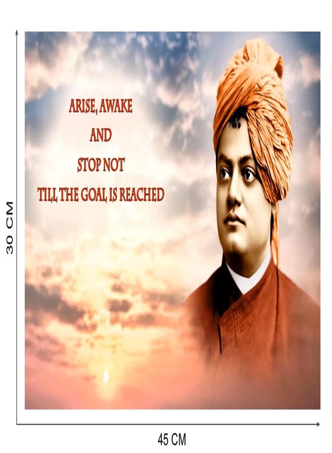 Techgifti ملصق حائط Techgifti Swami Vivekananda JiThoughts لغرفة الأطفال، غرفة النوم، غرفة المعيشة، المكتب (المقاس - 30 سم × 45 سم) - Image 2