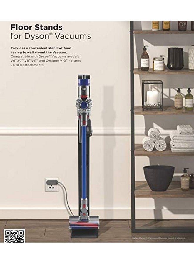 Mount Plus MP-HAB2 Premier Aluminum Storage Stand Dock Dockings Station Made for Dyson V15 V12 V11 V10 V8 V7 V6 Cordless Stick Vacuum Cleaner, Stable Metal Storage Bracket Organizer Rack - Image 5