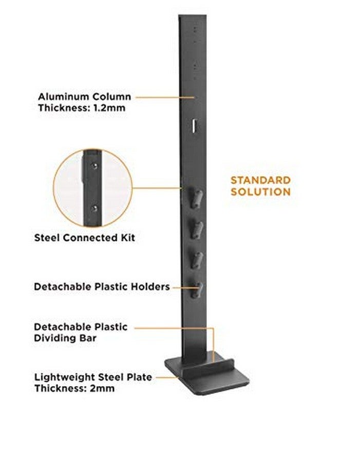 Mount Plus MP-HAB2 Premier Aluminum Storage Stand Dock Dockings Station Made for Dyson V15 V12 V11 V10 V8 V7 V6 Cordless Stick Vacuum Cleaner, Stable Metal Storage Bracket Organizer Rack - Image 4