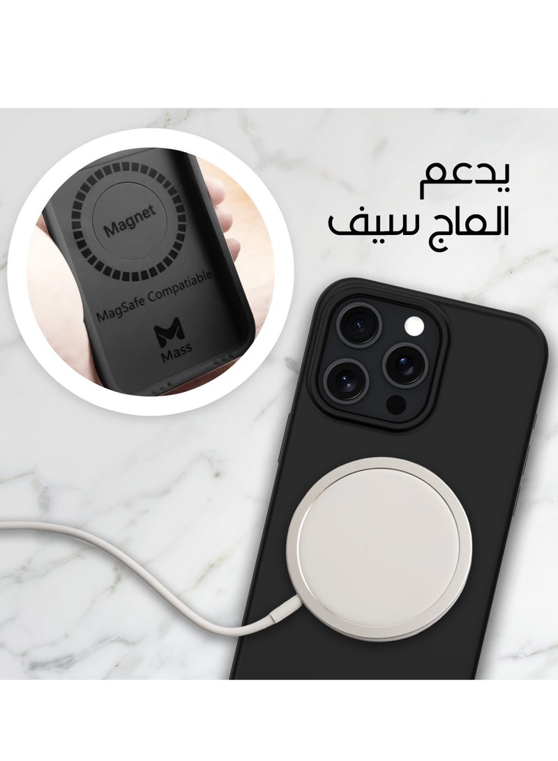 ماس كفر ماس ايفون 15برو إنڤينيت ماج سيف 6 في 1أسود - Image 3