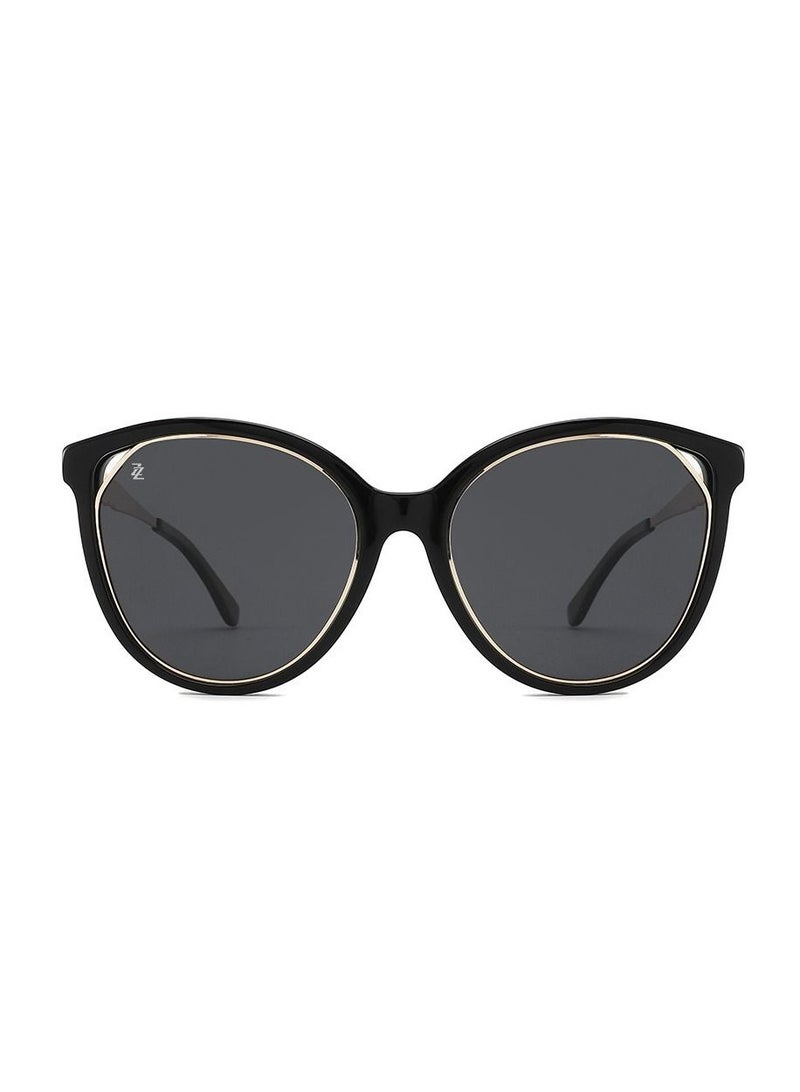 Ziazone Acetate Metal Cat Eye Sunglasses - Image 2