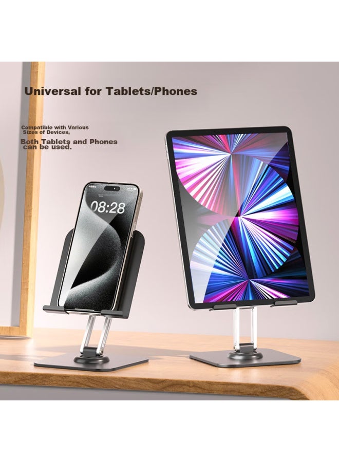 Stiger [stable Upgrade] Tablet Stand, Enlarged Ipad And Phone Desktop Multi-functional Universal Lazy Stand, Foldable Height Adjustable 360° Rotating Support Stand For Office And Study - Image 5