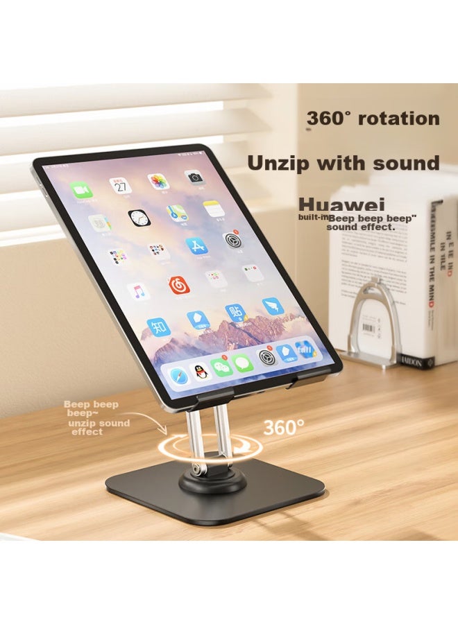 Stiger [stable Upgrade] Tablet Stand, Enlarged Ipad And Phone Desktop Multi-functional Universal Lazy Stand, Foldable Height Adjustable 360° Rotating Support Stand For Office And Study - Image 1