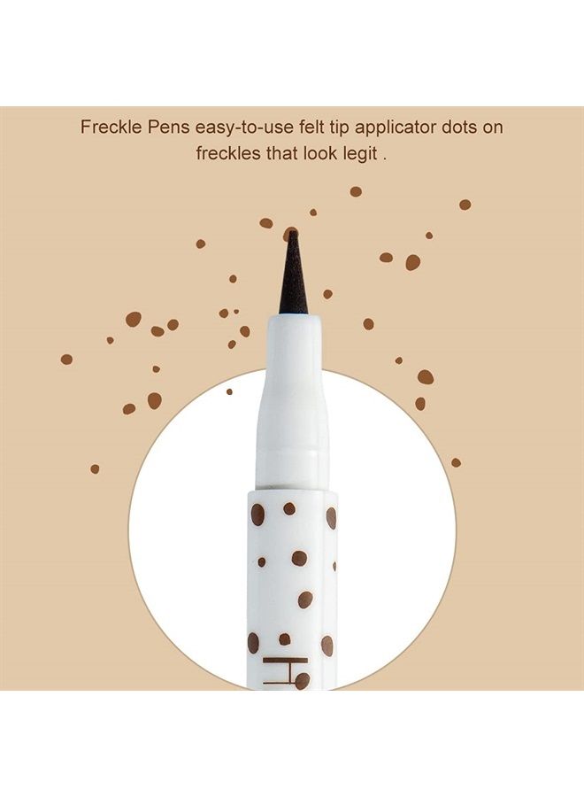 AKARY Freckle Pen Professional Lifelike Face Concealer Point Out Natural Waterproof Longlasting Soft Artificial Freckles Fine Makeup Freckle Pen Life Face Decoration (#03 Chestnut) 