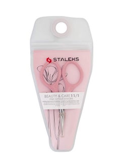ستاليكس مقص بشرة وردي (طول الشفرة 22 مم) STALEKS Beauty&Care SBC-11/1 - مقص مثالي لتشذيب البشرة  - Image 5