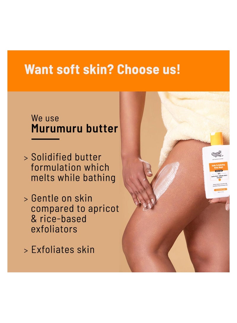 Chemist at Play 1% Salicylic Acid Exfoliating Body Wash 473ml and Enriched with Vitamin E  Murumuru Gentle Exfoliating - Image 4