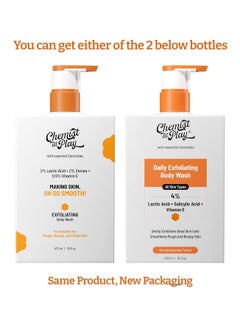 Chemist at Play Chemist At Play 1% Salicylic Acid Exfoliating Body Wash 473ml and Enriched with Vitamin E  Murumuru Gentle Exfoliating Shower Gel  - Image 2