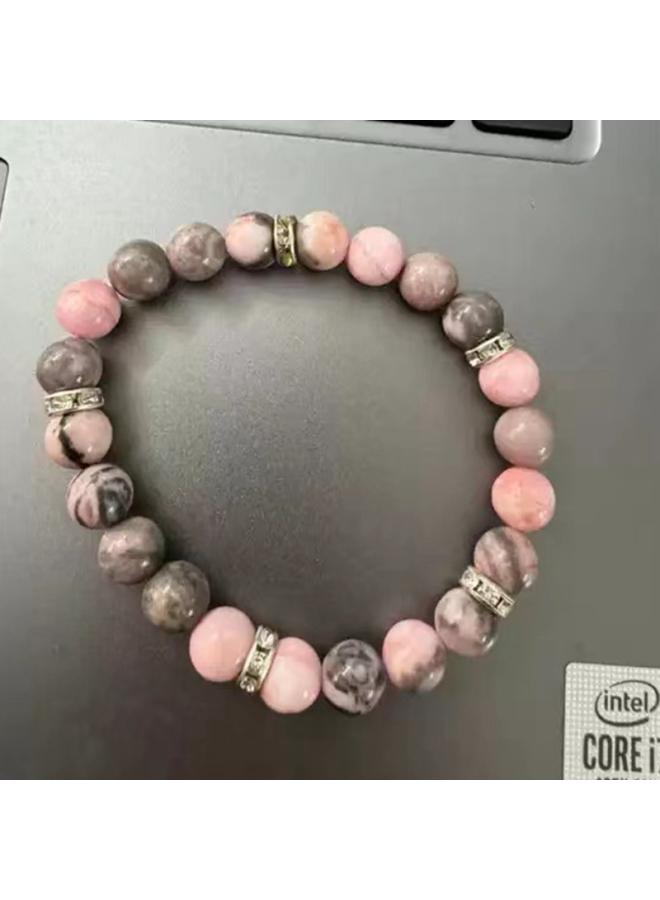 Explosions Natural Stone Bracelet Essential Oil Aromatherapy Bracelet Hot Powder Zebra Bracelet Bracelet Manufacturers 