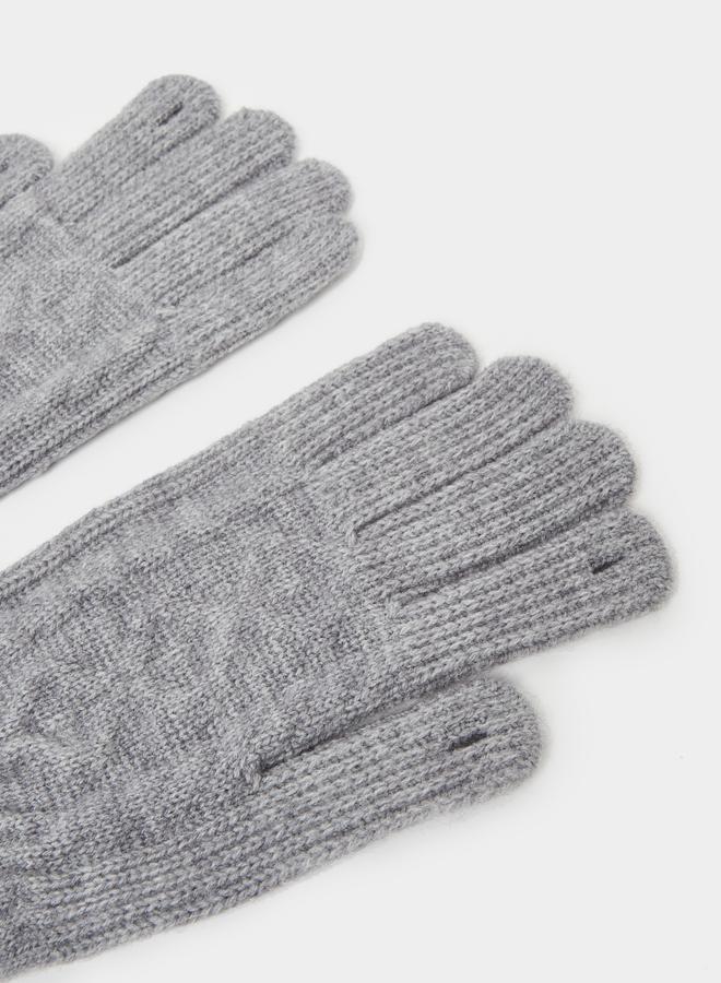 Styli Textured Knit Gloves - Image 3