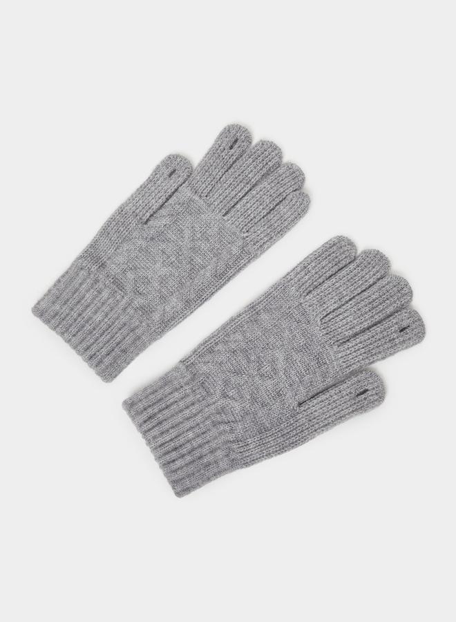 Styli Textured Knit Gloves - Image 2