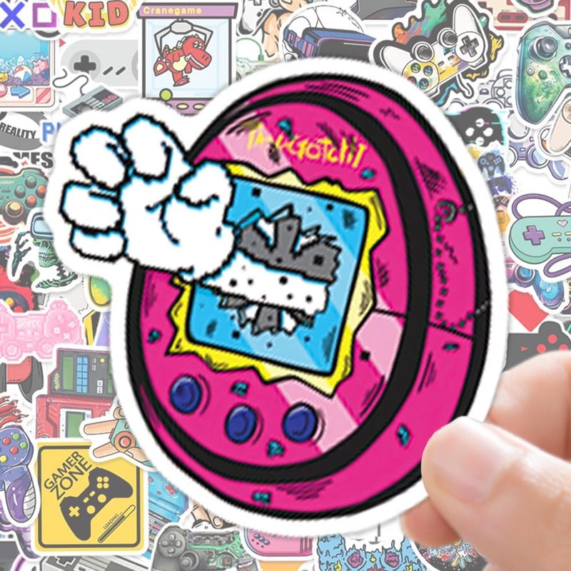 QTL Waterproof Game Vinyl Stickers Pack for Laptop Scrapbooking (100 Pcs Video Game Style) - Image 5