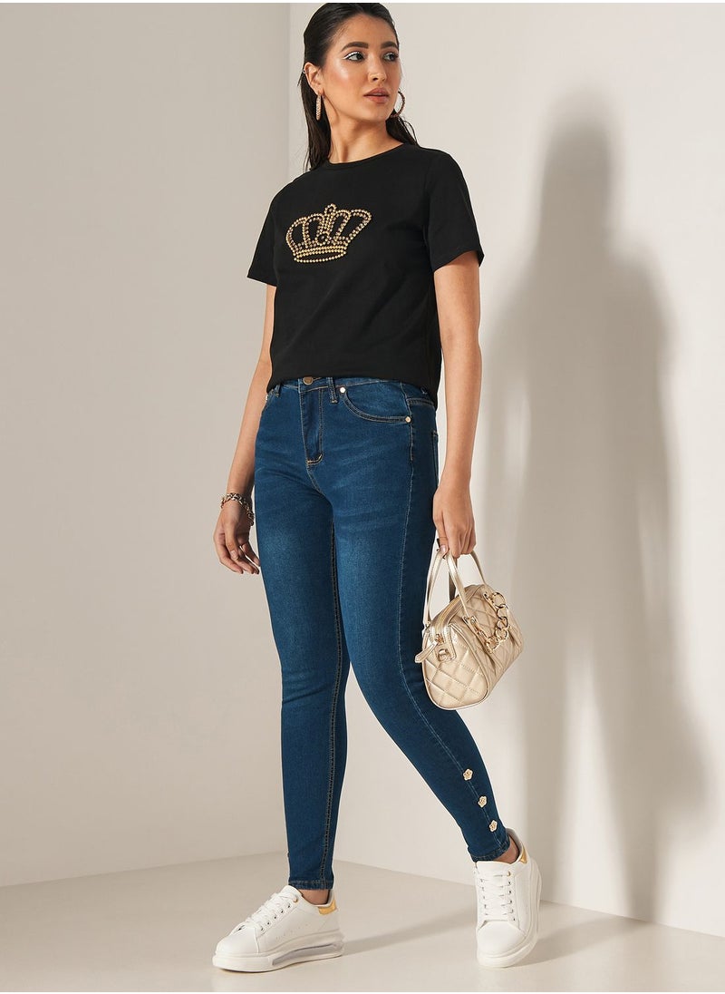 2Xtremz - High Waist Skinny Jeans - Image 1