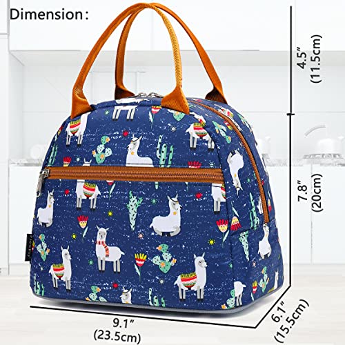 FlowFly Insulated Lunch Cooler Bag - Tote Bag Organizer for Women/Men, Alpaca - Image 3