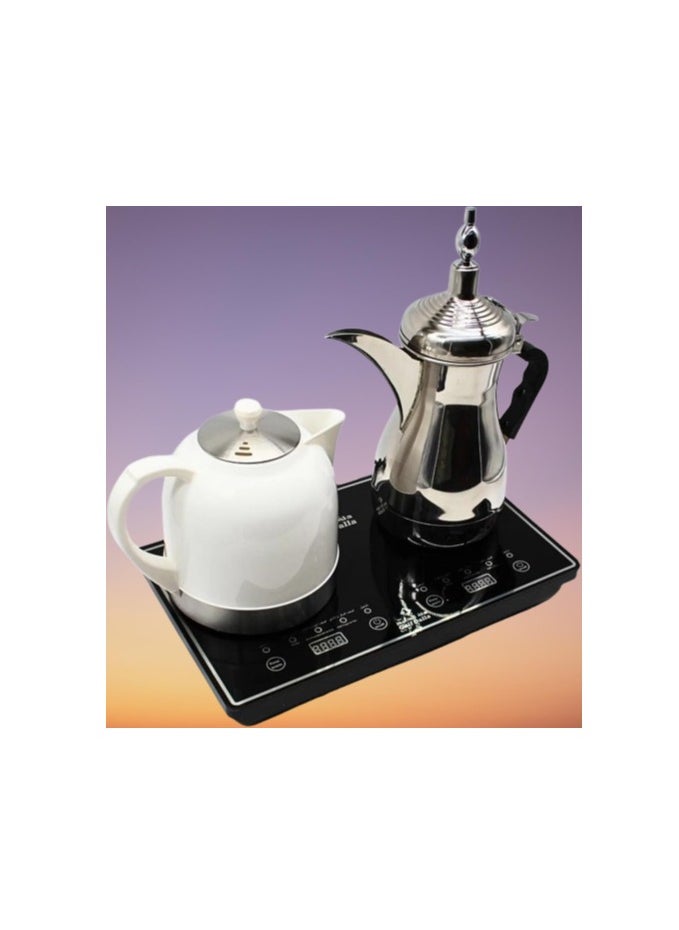 Gulf Dalla Gulf Dalla Tea & Coffee Maker, 1000ml + 1000ml, 1000W, with Glass and Accessories  - Image 5