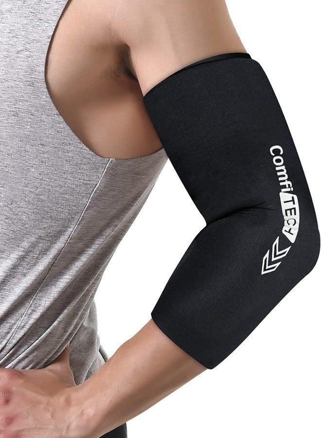 KONSSEE Elbow Ice Pack for Tendonitis and Tennis Elbow Ice Pack Wrap Sleeve Cold Compression Golfers Arm Ice Pack for Injuries Reusable Gel Ice Wrap for Pain Relief - Image 1