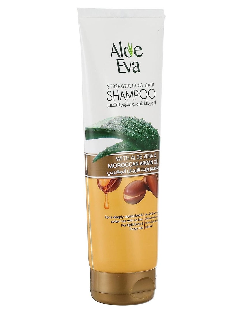 Aloe Eva - Strengthening Hair Shampoo with Aloe Vera and Moroccan Argan Oil 230ml - Image 1