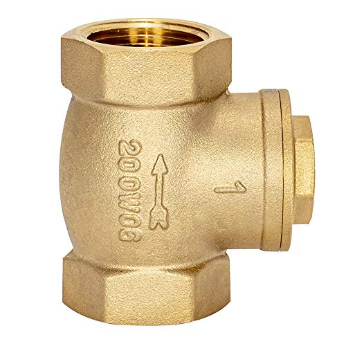 Eastman Brass Swing Check Valve, 1 Inch IPS, Brass Plumbing Fitting, 20425LF - Image 3