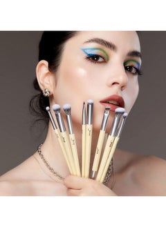 Jessup Eyeshadow Brush Set 8Pcs Eye Makeup Brushes Premium Crueltyfree Eyeshadow Blending Concealer Eyebrow Eyeliner Spoolie Brush Kit T328  - Image 3