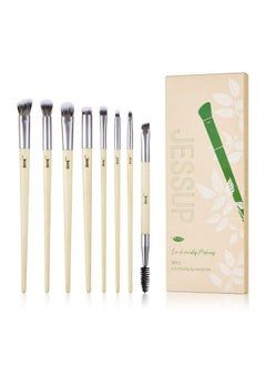 Jessup Eyeshadow Brush Set 8Pcs Eye Makeup Brushes Premium Crueltyfree Eyeshadow Blending Concealer Eyebrow Eyeliner Spoolie Brush Kit T328  - Image 2