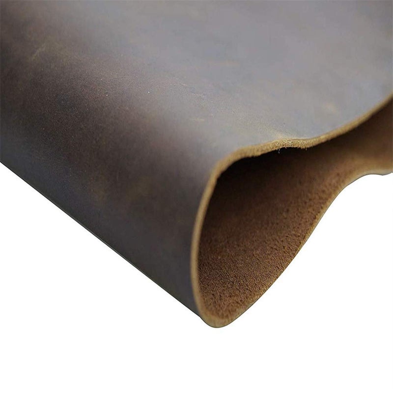 Seek4comfortable Dark Brown Leather Square 2.0mm Thick Finished Full Grain Cow Hide Leather Arts Crafts Tooling Sewing Hobby Workshop Crafting Leather Accessories - Image 3