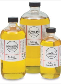 GAMBLIN Refined Linseed Oil Size: 32 oz  - Image 2