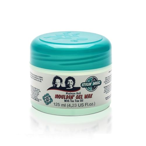 Stylin Dredz Mouldin Gel Wax  Loc n Twist Gel  Dreadlock Gel Wax with Tea Tree Oil  125 ml Single