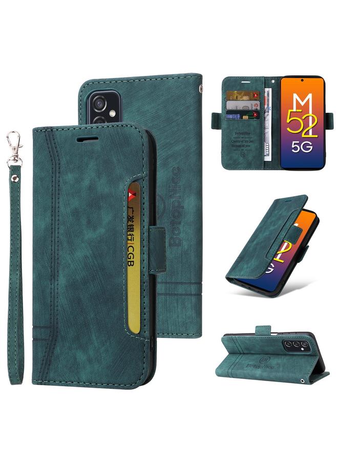 The Bros Case For Samsung Galaxy M52 5G Dual-side Buckle Leather Phone Case