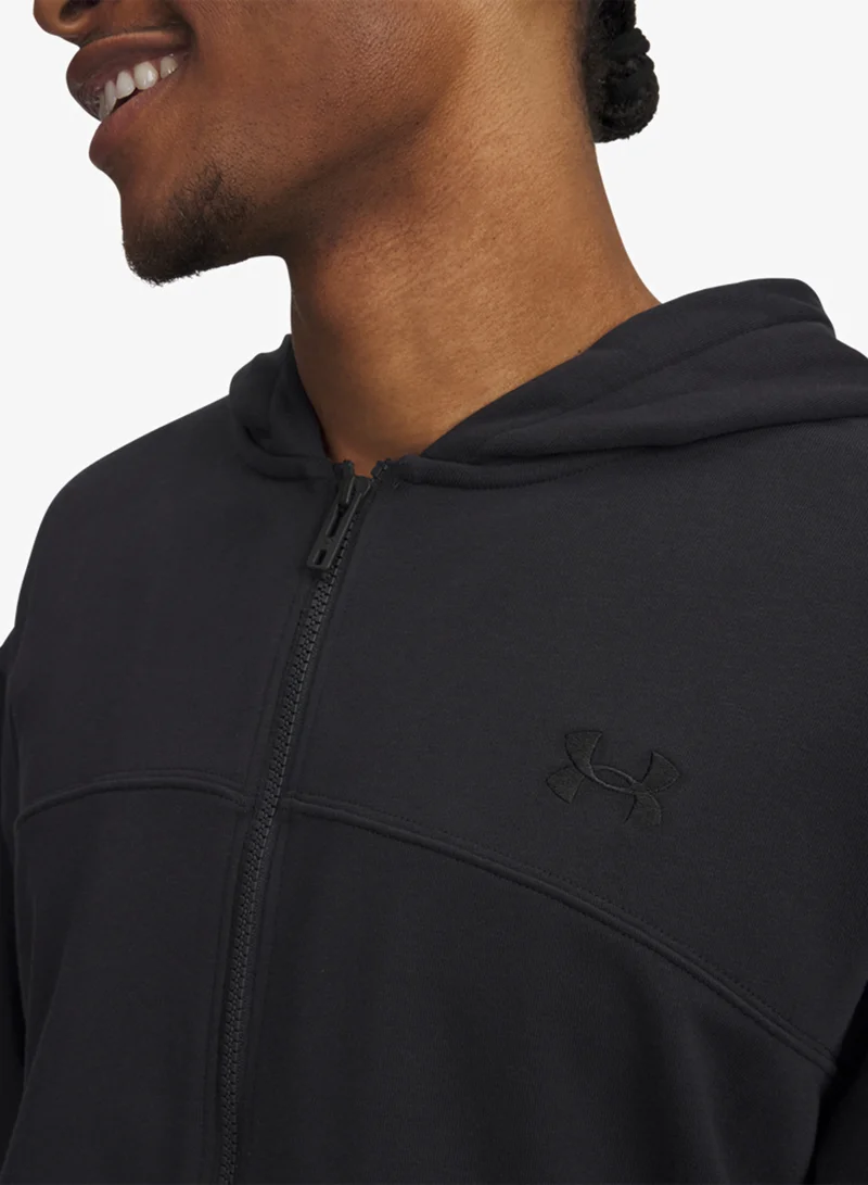 Under Armour Black /  / Black UA Rival LW FZ for Men | Best Price UAE