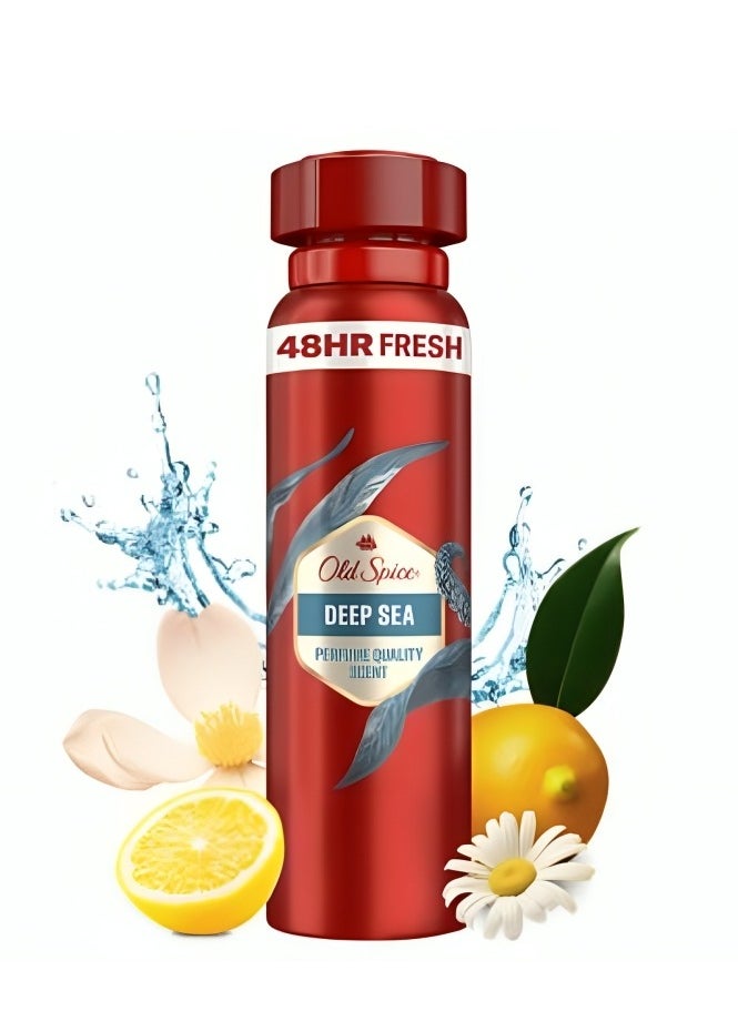 Old Spice - Pack Of 3 Old Spice Deep Sea Deodorant Body Spray for Men 150ml - Image 1