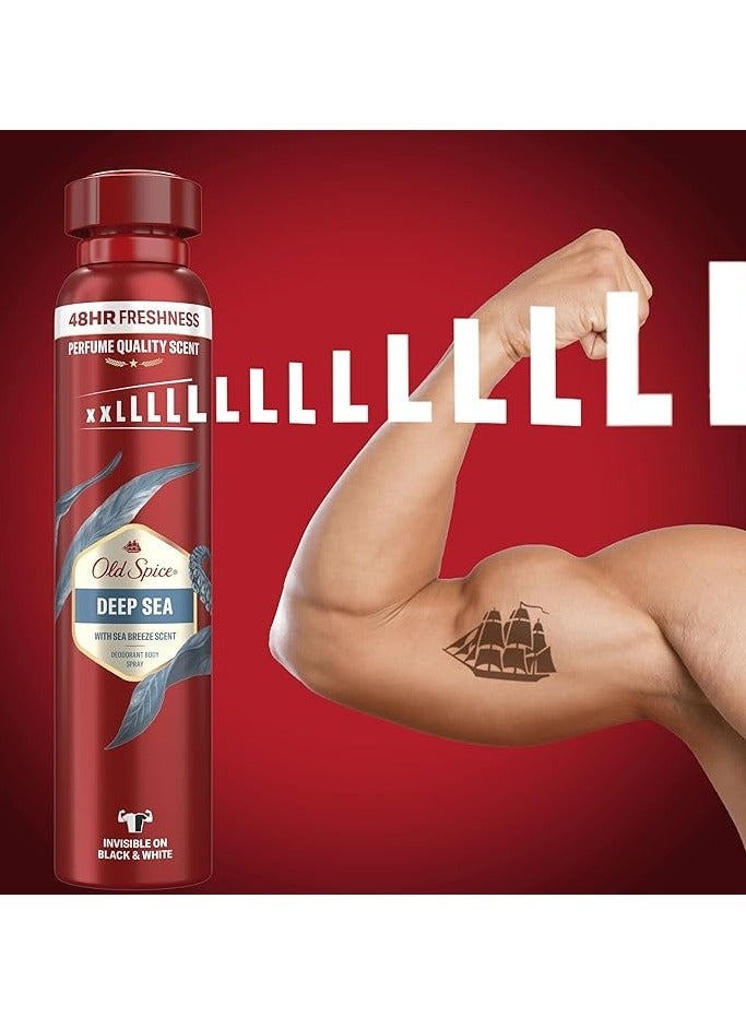 Old Spice Pack Of 3 Old Spice Deep Sea Deodorant Body Spray for Men 150ml - Image 5