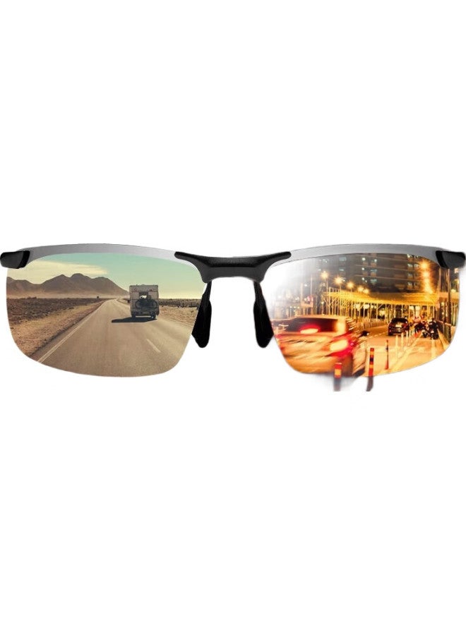 Gabelli Night Vision Glasses Unisex Photochromic Polarized Sunglasses Day And Night Dual-Use Sun Glasses Special For Night Driving Anti-Glare - Image 1