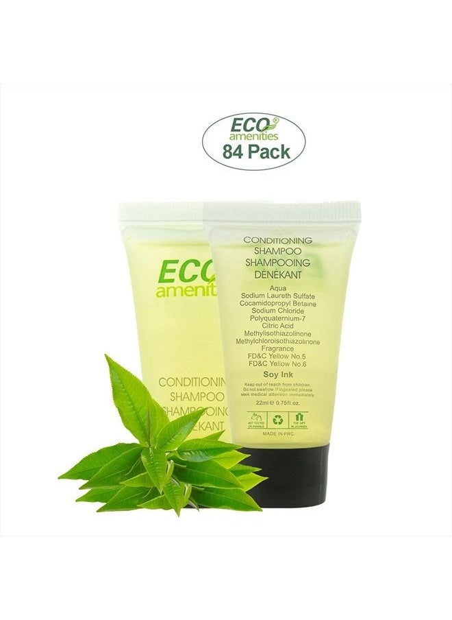 ECO Amenities - 6-Piece All-in-Kit-Soap-Body Lotion-Shampoo&Conditioner 2 in 1 -Toothbrush- Toothpaste-Hair Comb- Hotel Toiletries Bulk Guest Shower Bath Amenities - Image 1