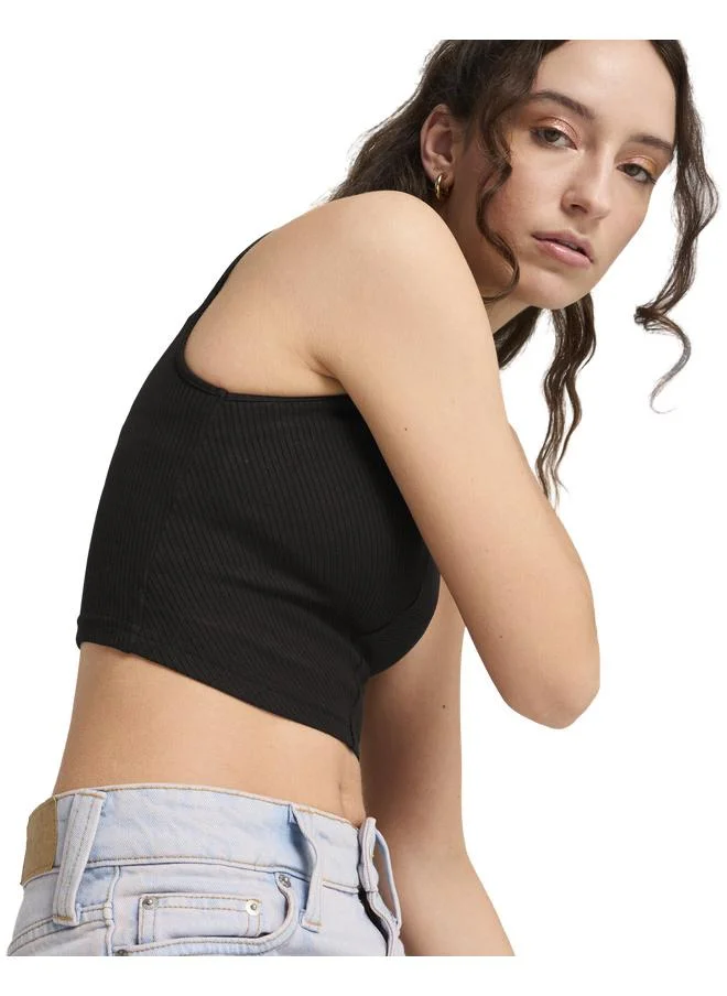 بوما بلوزة قصيرة مضلعة للنساء من تشكيلة WARDROBE ESS