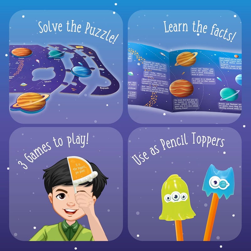 Imagimake Mapology Solar System | Educational Toys for Kids 5-7 | Space Toys | Puzzles for Ages 4-8 | 6 Year Old Boy & Girl Gifts - Image 5