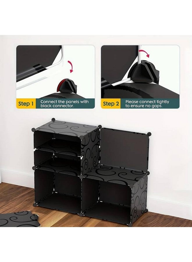 AYSIS Portable Shoe Rack for Home with Door,Adjustable Plastic Shoe Rack for Bedroom/Outdoor Waterproof,36 Pair Shoe Storage Organizer,Made of High-Density PP Frame for Stability (Grey) - Image 4