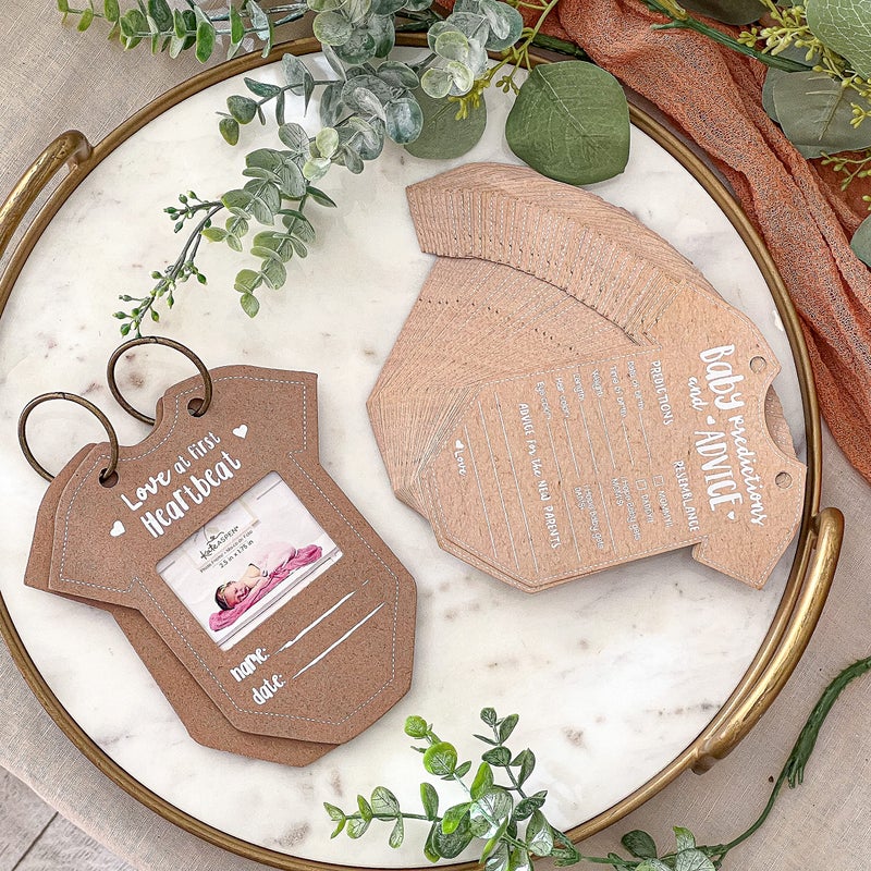 Kate Aspen Onesie Baby Prediction Card Book Keepsake By Kate Aspen Advice Cards Best Wishes Boho Baby Shower Decoration Gender Neutral Baby Shower Game Party Activity