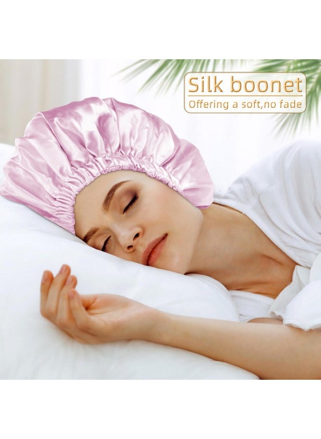Edoneery Satin Bonnet Silk Bonnet Hair Bonnet For Sleeping Satin Bonnet For Natural Hair Bonnets For Women Silk Bonnet For Natural Hair  - Image 2
